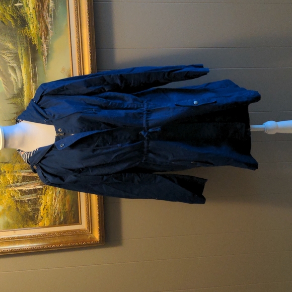 ModCloth Navy Blue Canvas Jacket - Picture 4 of 6